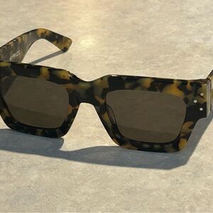 Tortoise Shell Enki Square Sunglasses